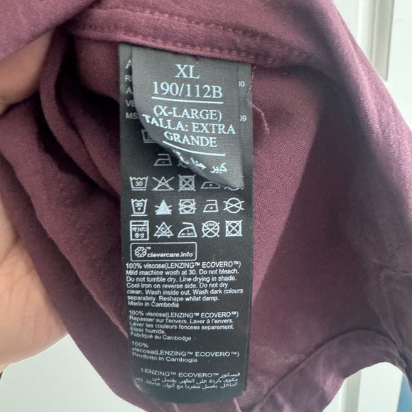 Like New AllSaints Venice Revere Collar Ramskull Shirt - Picture 4 of 6